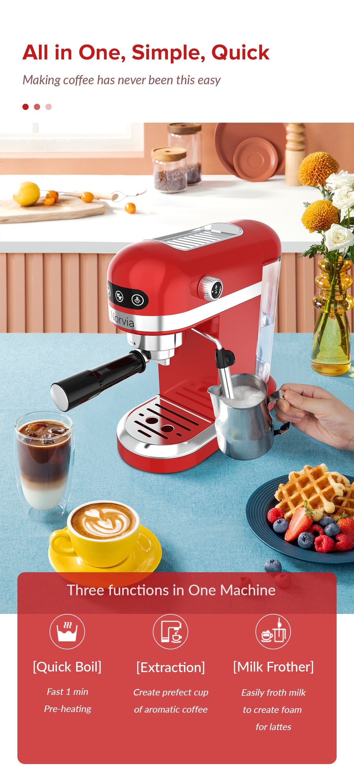 Mesin Kopi Airbot Espresso CM8000
