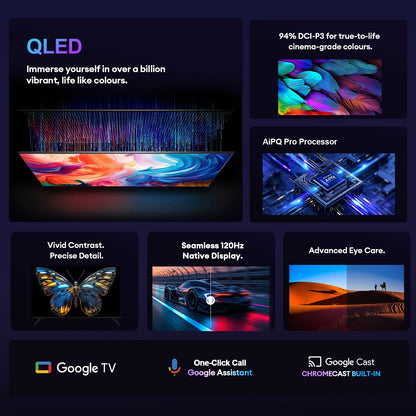 Airbot Quantum Dot LED AI Google TV | 4K UHD | Q65 Ultra
