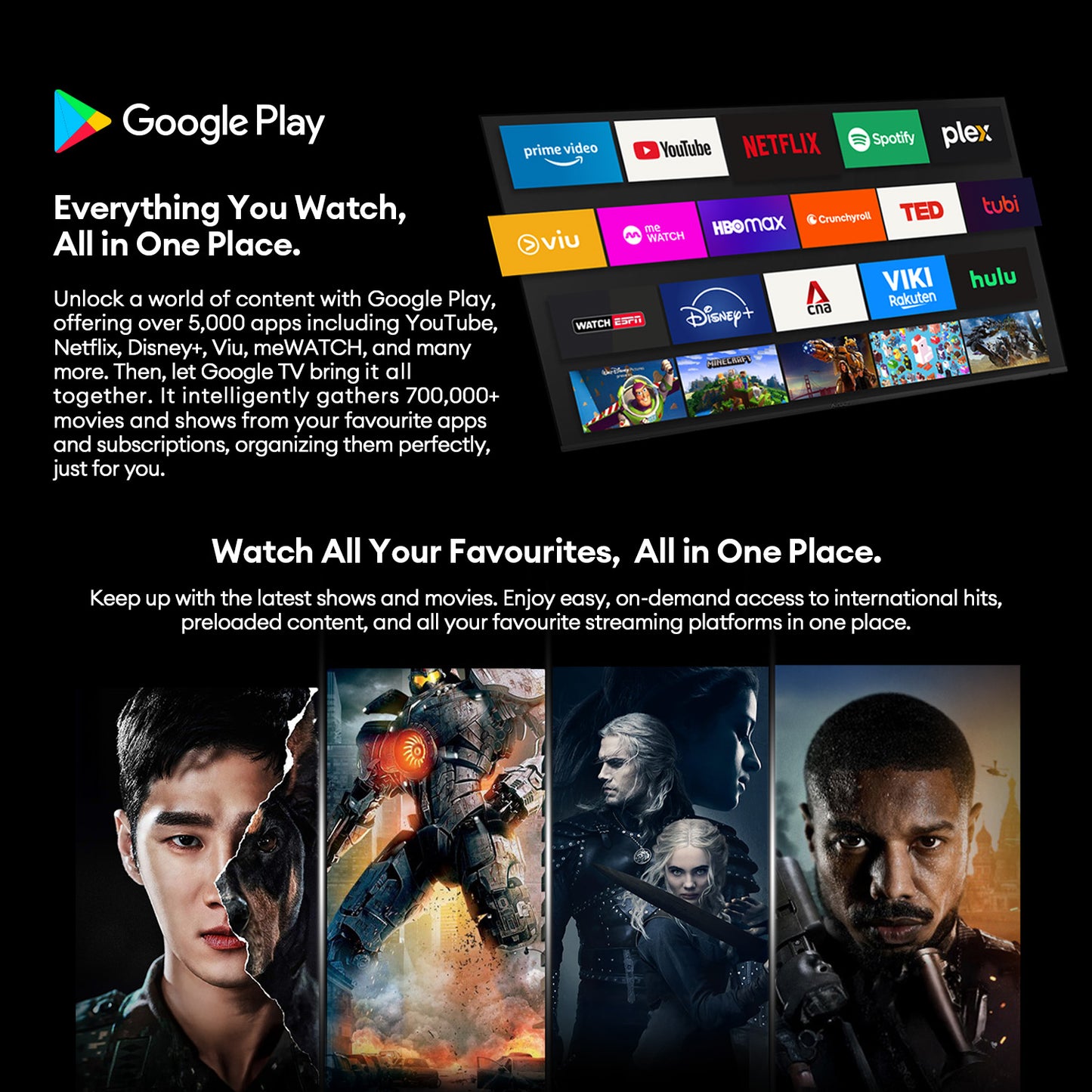 Airbot Quantum Dot Mini LED | AI Google TV | 4K UHD | M65 Ultra