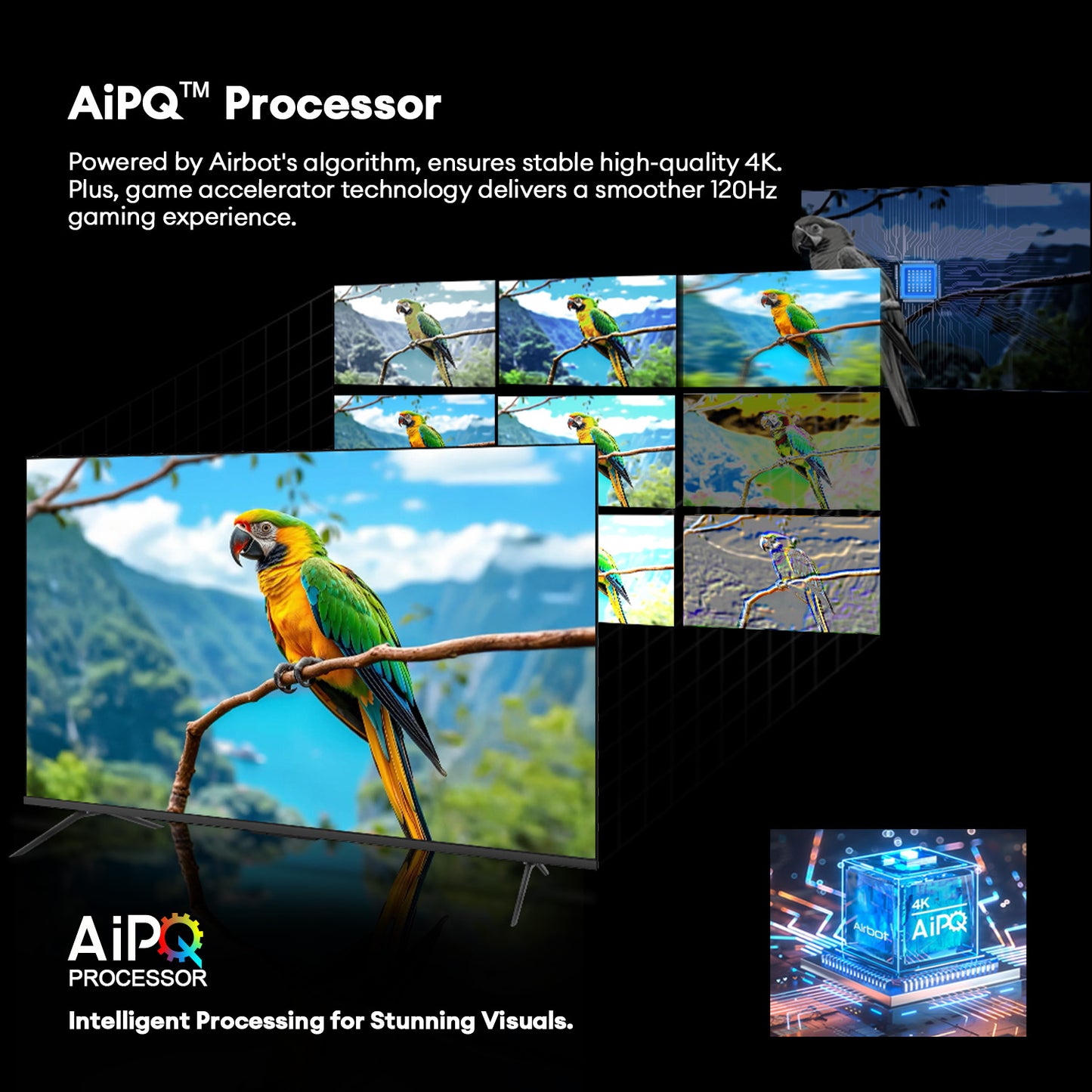 Airbot Quantum Dot Mini LED | AI Google TV | 4K UHD | M65 Ultra