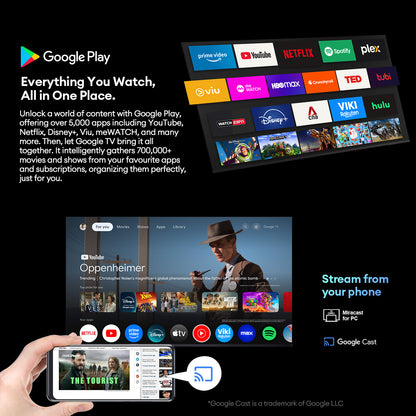 Airbot Quantum Dot LED AI Google TV | 4K UHD | Q65 Ultra