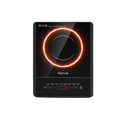Airbot Norvia Induction Cooker IC01 Black Sleek Lightweight Portable Electric Multicooker Steamer Soup Noodle Fry Stove