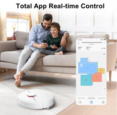 Dreame Robotic Vacuum Cleaner - White D9