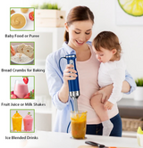 Airbot HB100 4 In 1 Electric Hand Blender Grinder Stick Mixer Baby Food Processor Chopper