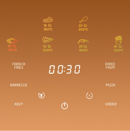 Airbot Norvia Air Fryer AF1500 Non-Stick Pot Multi Functional Cooker Electric Grill Oven Roaster (Size 4.8L/ 6.8L / 15L)