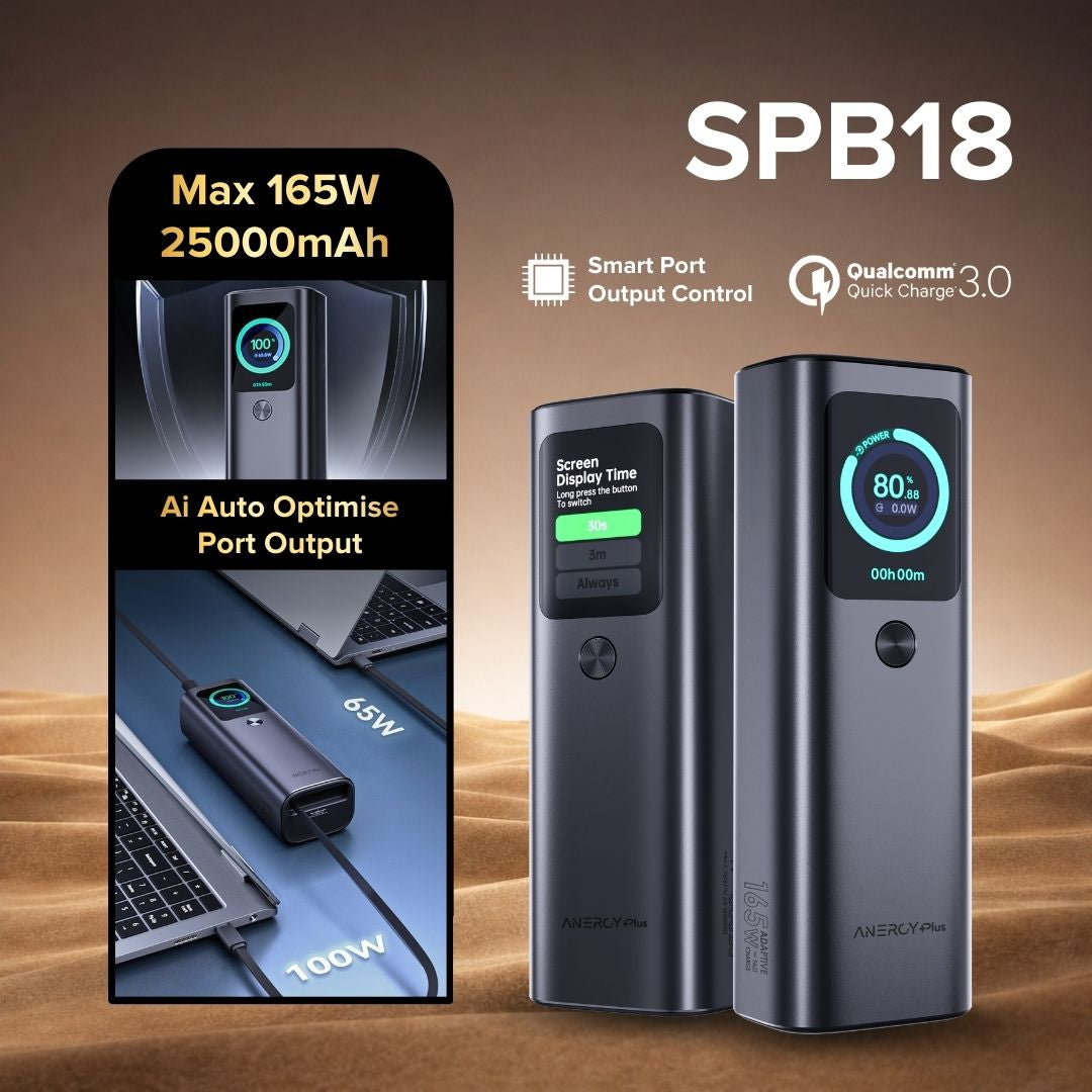 [ Pre-order ] Airbot Anergy Super Charging Powerbank SPB18 | 25000mAh | 165W