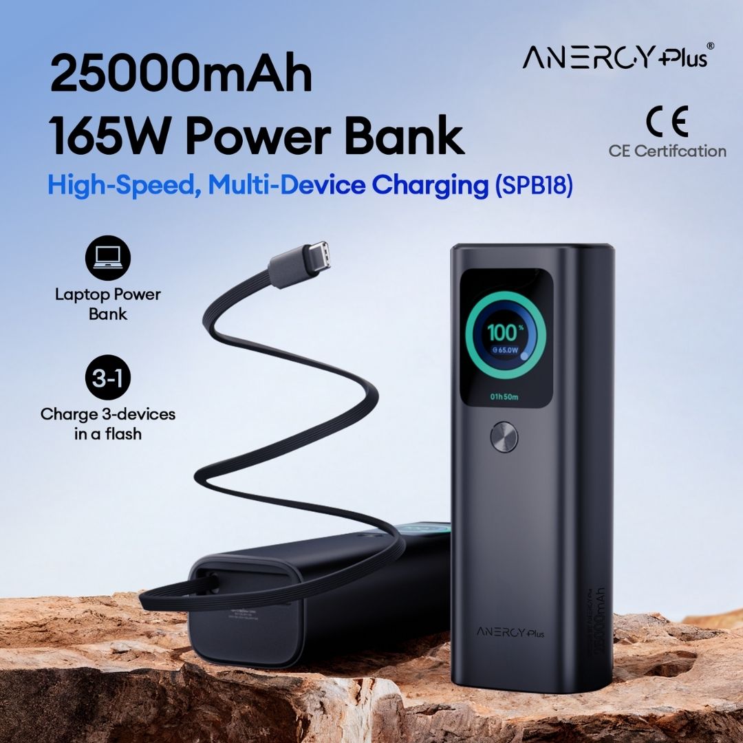 [ Pre-order ] Airbot Anergy Super Charging Powerbank SPB18 | 25000mAh | 165W