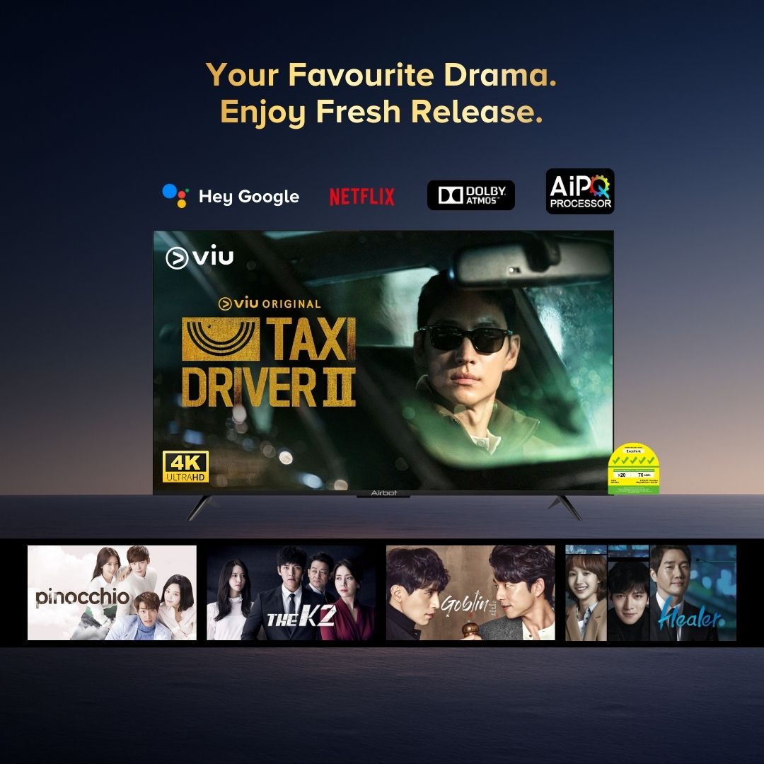 Airbot Quantum Dot LED AI Google TV | 4K UHD | Q65 Ultra