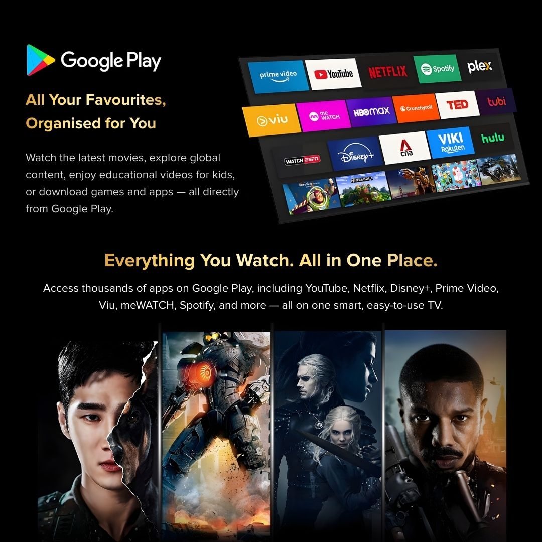 Airbot Quantum Dot Mini LED | AI Google TV | 4K UHD | M55 Ultra