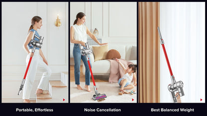 Airbot Aura 19000Pa, Pembersih Vakum Tanpa Kord Tongkat Pegang Tangan Mudah Alih Habuk Habuk Vakum Penderiaan Habuk Magnet