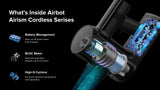 Airbot Aura 19000Pa，无绳吸尘器手持棒便携式真空除尘螨灰尘感应磁性
