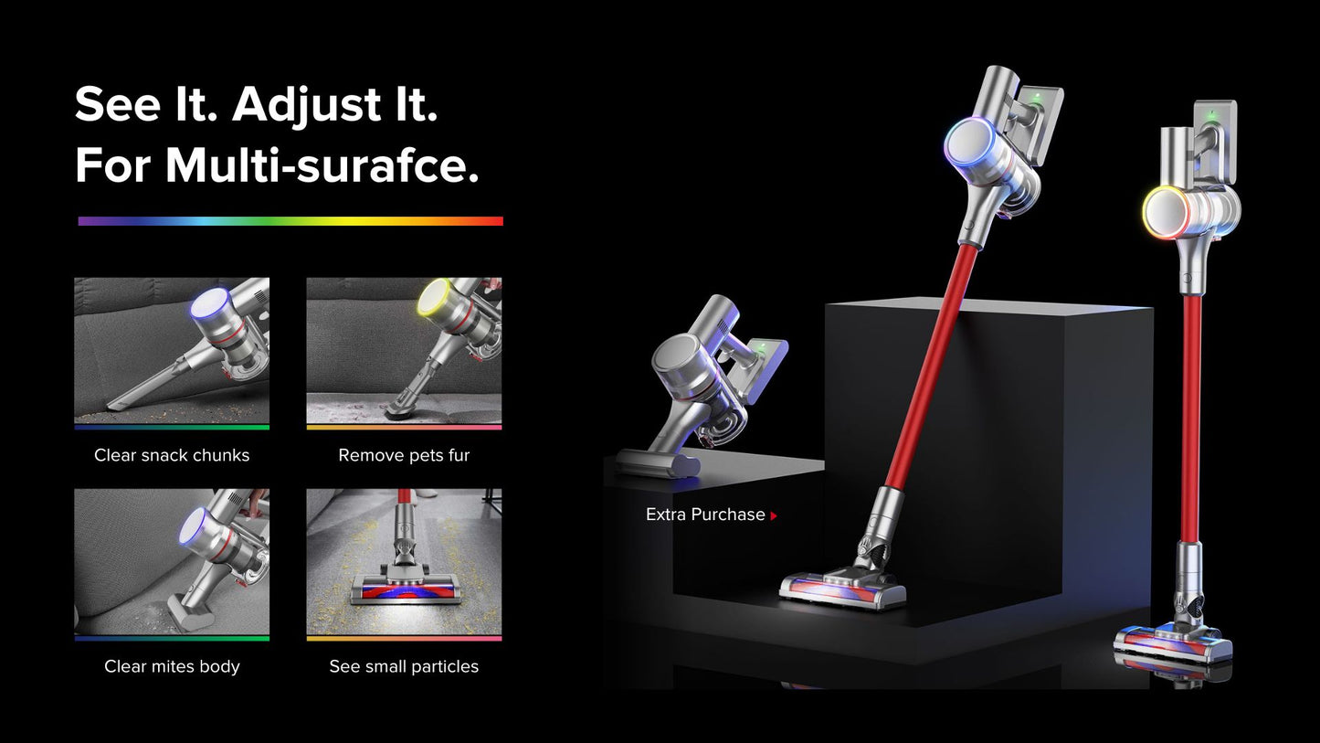 [PRE ORDER]Airbot Aura 19000Pa, Cordless Vacuum Cleaner Handheld Stick Portable Vacuum Dust Mite Dust Sensing Magnetic