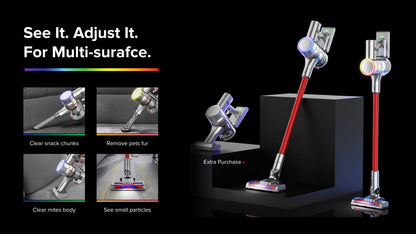 Airbot Aura 19000Pa, Pembersih Vakum Tanpa Kord Tongkat Pegang Tangan Mudah Alih Habuk Habuk Vakum Penderiaan Habuk Magnet