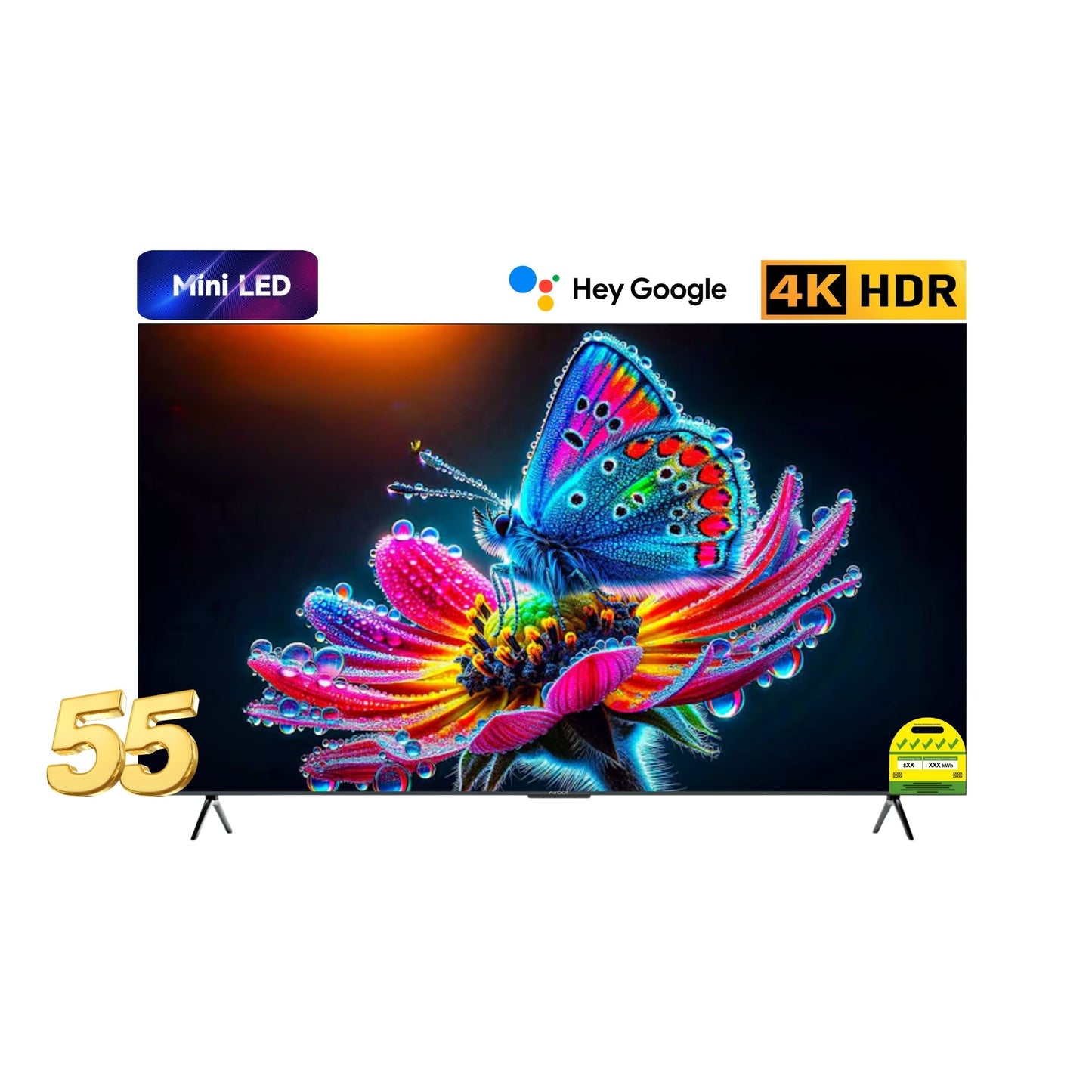 Airbot Quantum Dot Mini LED | AI Google TV | 4K UHD | M55 Ultra