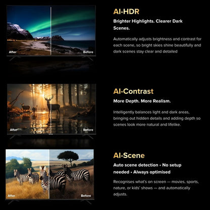 Airbot Quantum Dot Mini LED | AI Google TV | 4K UHD | M55 Ultra