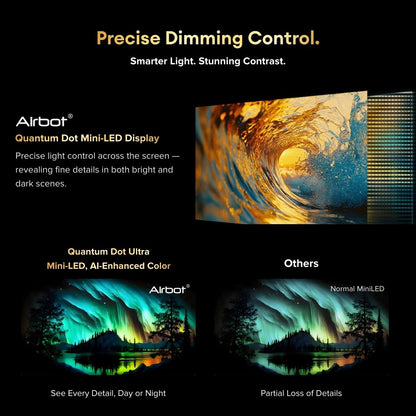 Airbot Quantum Dot Mini LED | AI Google TV | 4K UHD | M55 Ultra