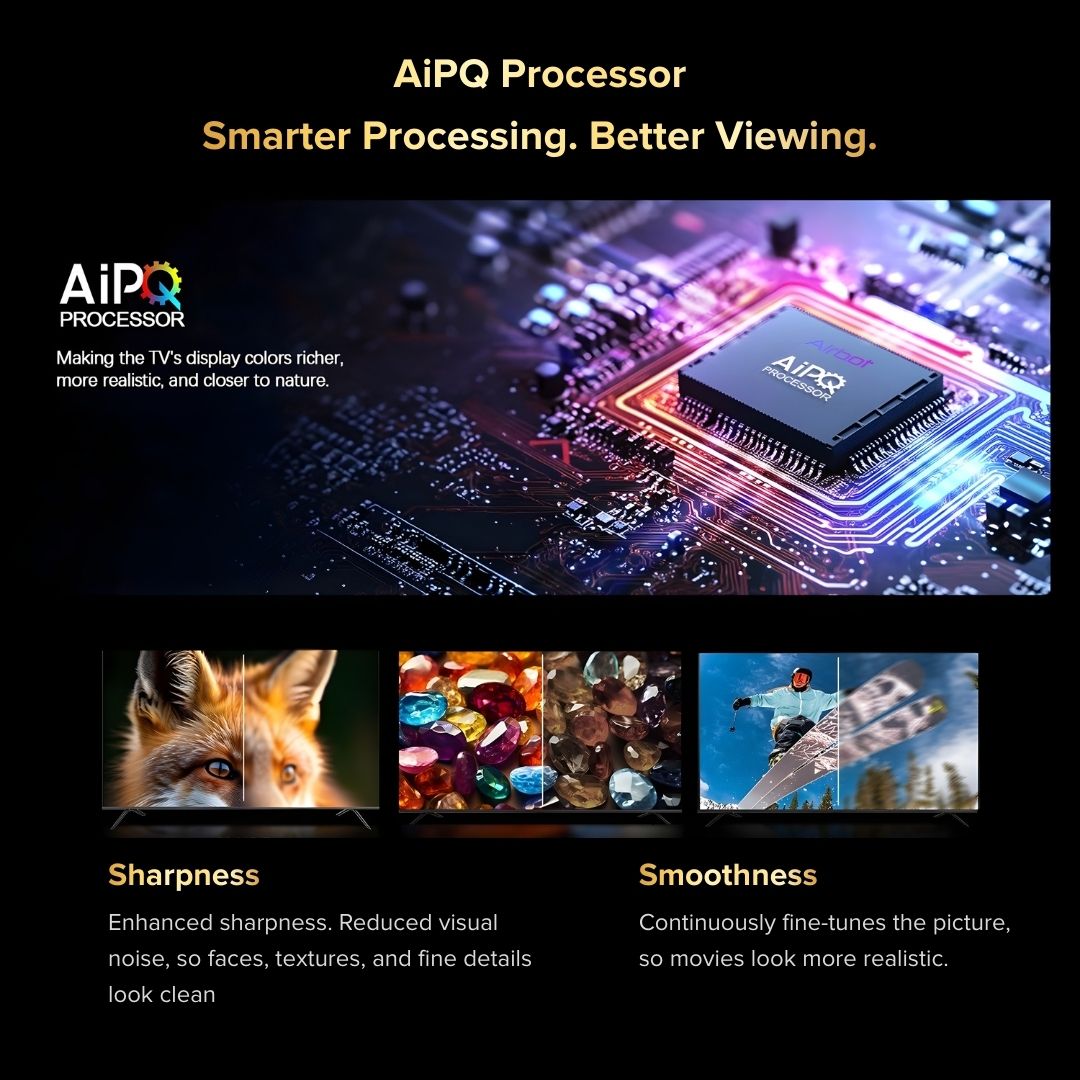 Airbot Quantum Dot Mini LED | AI Google TV | 4K UHD | M55 Ultra