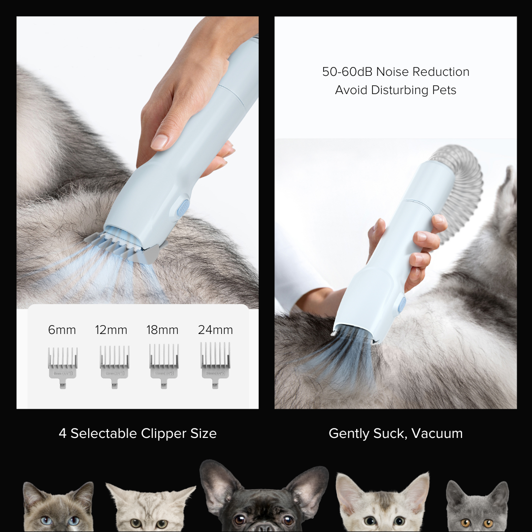 Airbot P2 Pembersih Vakum dandanan Haiwan Peliharaan Trimmer Groomer DeShedder Clipper Mudah Alih
