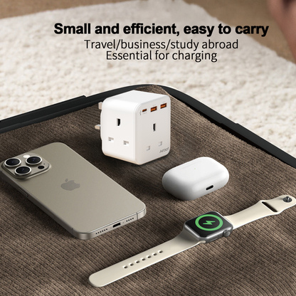 Airbot Air 3B-PD Extension Socket 3250W 3 Outlets Socket Multi Power Adaptor with USB + Type-C PD