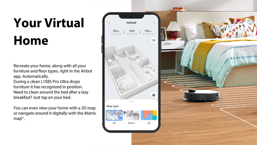 Airbot Robotic Vacuum L108S Pro Ultra