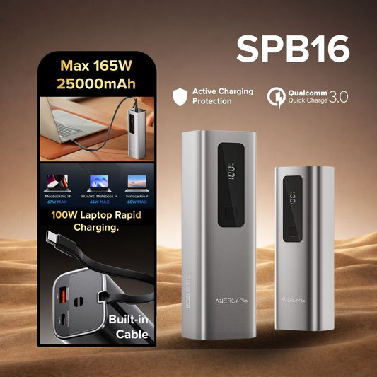 [ Pre-order ] Airbot Anergy Super Charging Powerbank SPB16 | 25000mAh | 165W