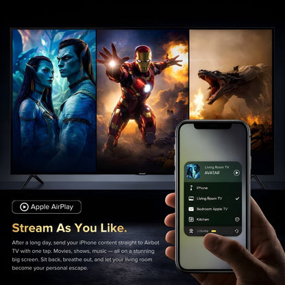 Airbot Quantum Dot Mini LED | AI Google TV | 4K UHD | M55 Ultra