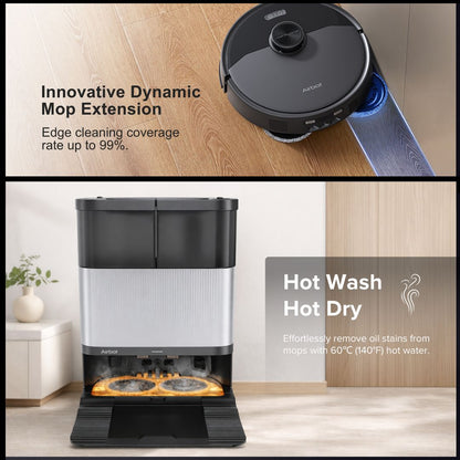 Airbot X50 | Mop Lifting | Mop Extension | Hot Drying | Deep Carpet Cleaning