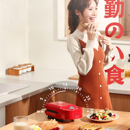 Airbot Mini Waffle Maker Donut & Sandwich Multi function Cooker Pot Non-Stick Bread Maker Electric Grill Oven WM101