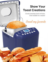 Airbot Norvia Bread Maker BM2800 Blue Toaster Break Fast Machine 1000g Dough Oven 12A