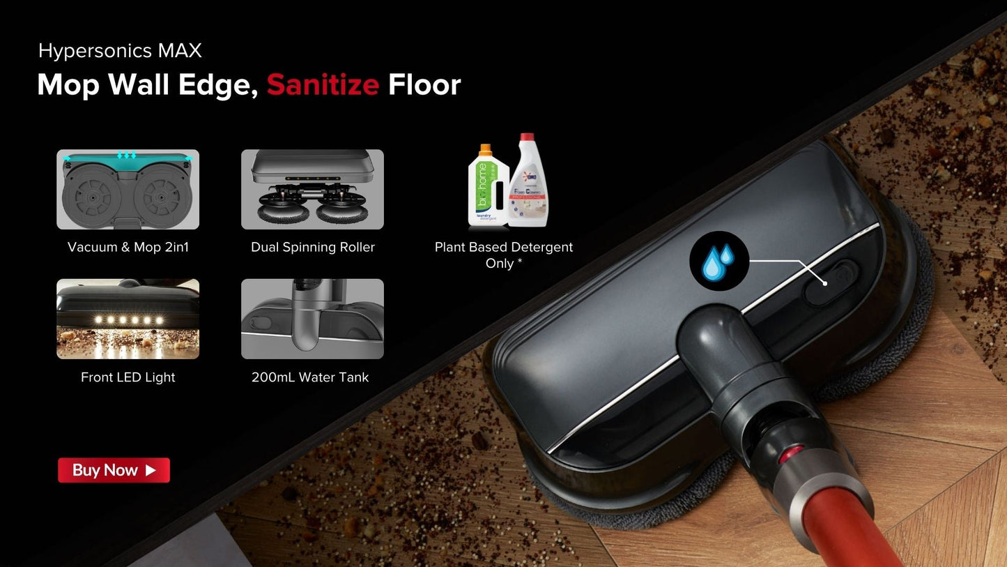 Airbot Hypersonics Max Smart Cordless Vacuum Cleaner 33000pa