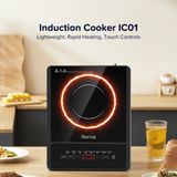 Airbot Norvia Induction Cooker IC01 Black Sleek Lightweight Portable Electric Multicooker Steamer Soup Noodle Fry Stove