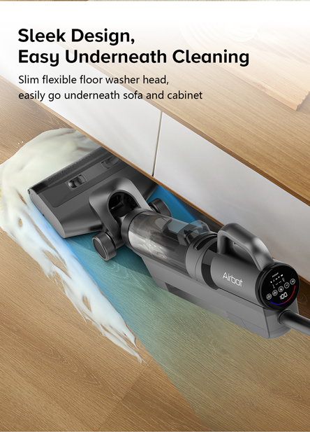 Airbot iClean MAX , Wet Dry Vacuum Cleaner Cordless Handheld Vacuum Mop HEPA Filter