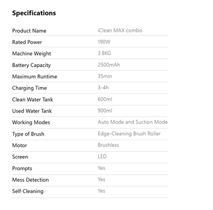 Airbot iClean Max Combo