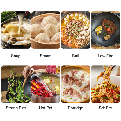 Airbot Norvia Induction Cooker IC01 Black Sleek Lightweight Portable Electric Multicooker Steamer Soup Noodle Fry Stove