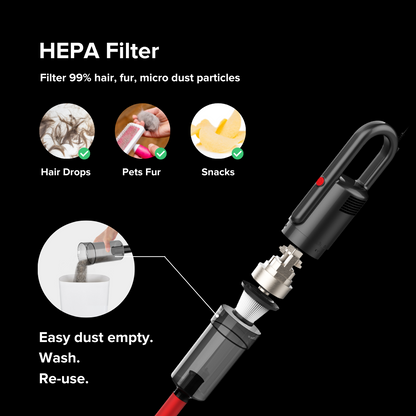 Airbot DX200 Ultra Thin Slim Wet & Dry Mop Vacuum with Water Tank Mopping Cloth Handheld Stick Vacuum Cleaner