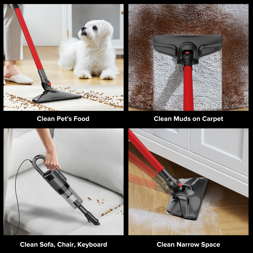 Airbot DX200 Ultra Thin Slim Wet & Dry Mop Vacuum with Water Tank Mopping Cloth Handheld Stick Vacuum Cleaner