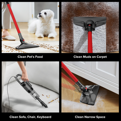 Airbot DX200 Ultra Thin Slim Wet & Dry Mop Vacuum with Water Tank Mopping Cloth Handheld Stick Vacuum Cleaner
