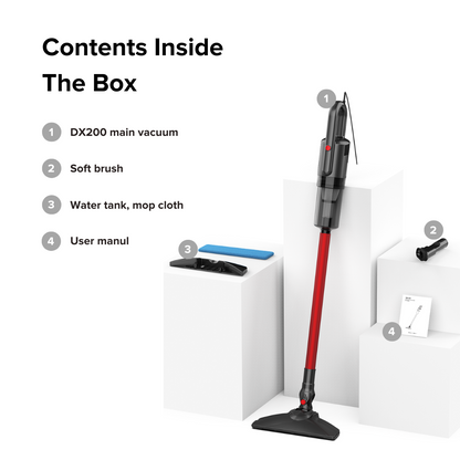 Airbot DX200 Ultra Thin Slim Wet & Dry Mop Vacuum with Water Tank Mopping Cloth Handheld Stick Vacuum Cleaner