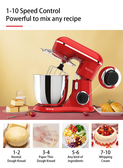 Airbot Norvia Kitchen Stand Mixer Powerful Motor Stainless Steel (5L/1300W) KSM100
