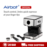 Mesin Pembuat Kopi Airbot Norvia CM7000 Espresso Milk Froth Steam Dual Portafilter