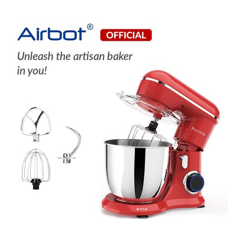 Airbot Norvia Kitchen Stand Mixer Powerful Motor Stainless Steel (5L/1300W) KSM100